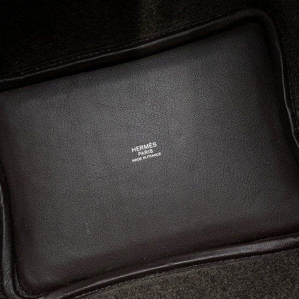 エルメス ハンドバッグ ピコタンロックPM ゴーチーム エベンヌ/シルバー金具 スイフト/フェルト W刻印