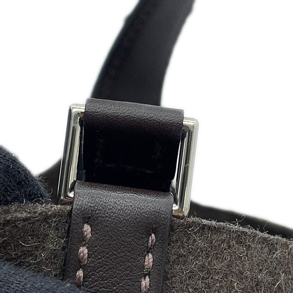 エルメス ハンドバッグ ピコタンロックPM ゴーチーム エベンヌ/シルバー金具 スイフト/フェルト W刻印