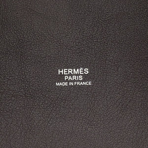 エルメス ハンドバッグ ピコタンロックPM ゴーチーム エベンヌ/シルバー金具 スイフト/フェルト W刻印