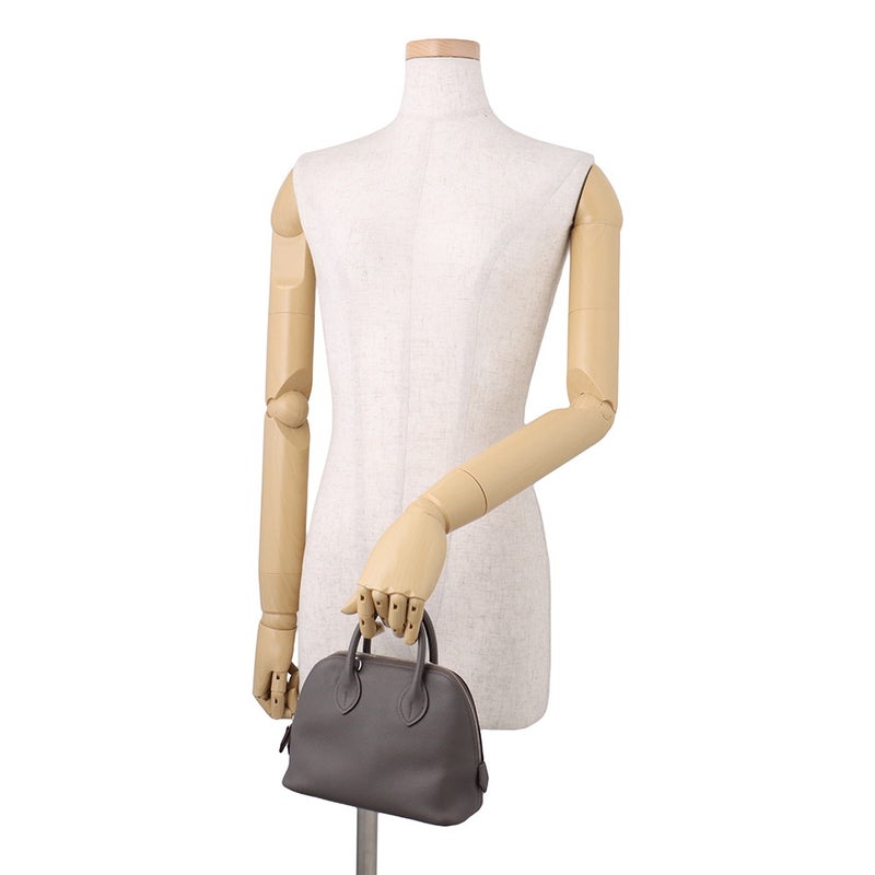 エルメス ボリード1923 ミニ ヴェルソ エタン/セージ/シルバー金具 エバーカラー K刻印 HERMES 2wayショルダー