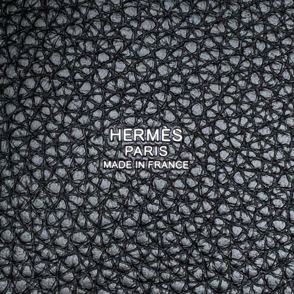 エルメス ハンドバッグ ピコタンロックPM ブラック/シルバー金具 トリヨンクレマンス G刻印 HERMES 黒