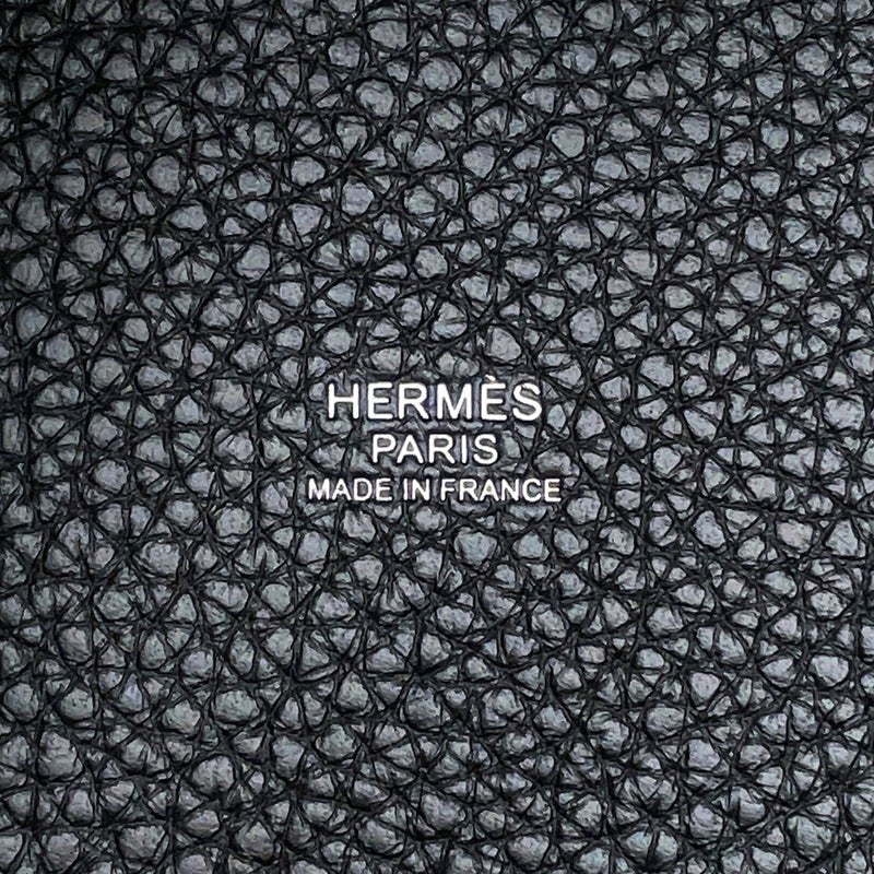 エルメス ハンドバッグ ピコタンロックPM ブラック/シルバー金具 トリヨンクレマンス G刻印 HERMES 黒