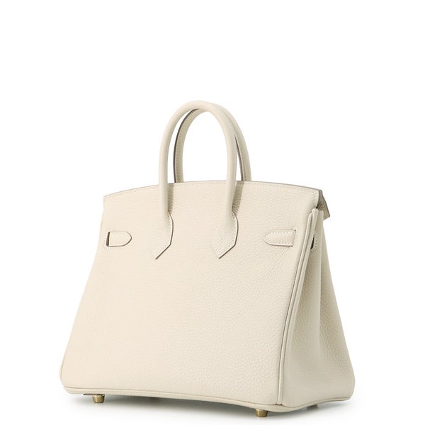 エルメス バーキン25 クレ/ゴールド金具 トゴ B刻印 HERMES Birkin ハンドバッグ