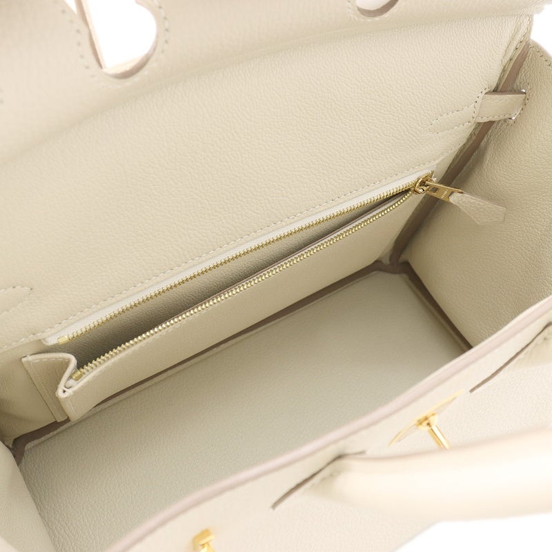 エルメス バーキン25 クレ/ゴールド金具 トゴ B刻印 HERMES Birkin ハンドバッグ