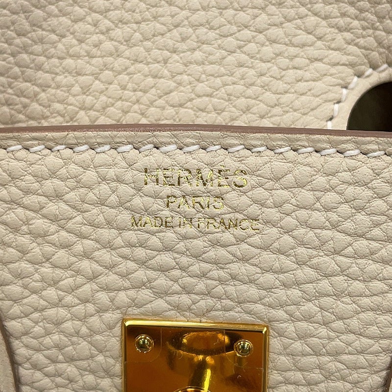 エルメス バーキン25 クレ/ゴールド金具 トゴ B刻印 HERMES Birkin ハンドバッグ