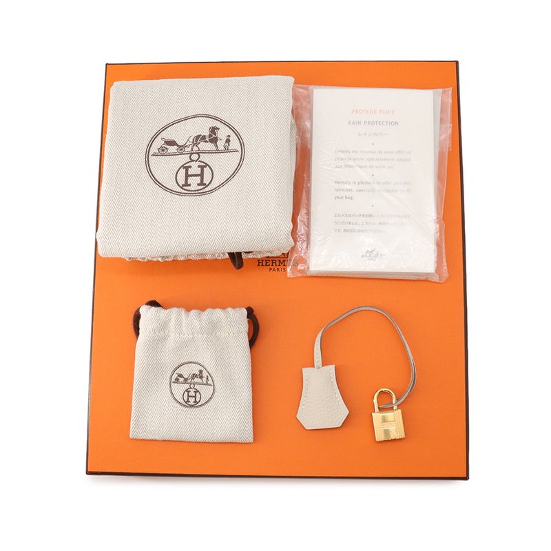 エルメス バーキン25 クレ/ゴールド金具 トゴ B刻印 HERMES Birkin ハンドバッグ