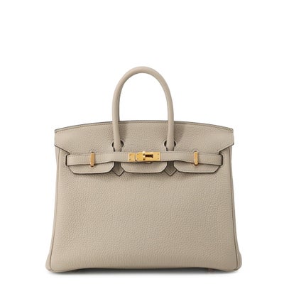 Hermès Birkin 25 Gris Tourterelle Togo Rose Gold