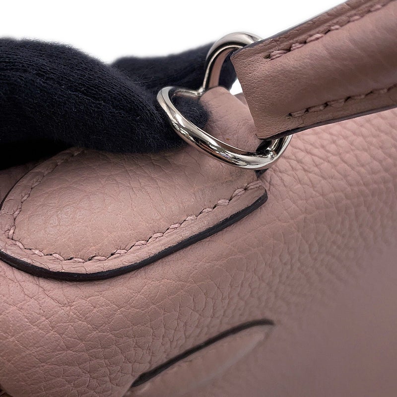 エルメス ハンドバッグ ケリー28 内縫い グリシーヌ/シルバー金具 トゴ X刻印 HERMES Kelly 2wayバッグ グリシン