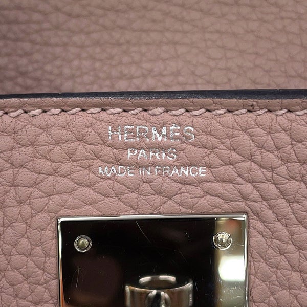 エルメス ハンドバッグ ケリー28 内縫い グリシーヌ/シルバー金具 トゴ X刻印 HERMES Kelly 2wayバッグ グリシン