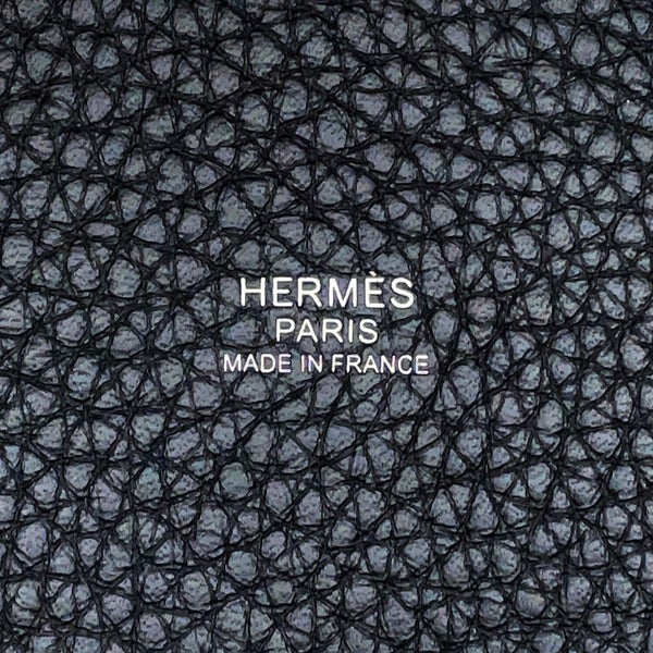 エルメス ハンドバッグ ピコタンロックPM ブラック/シルバー金具 トリヨンクレマンス G刻印 HERMES 黒