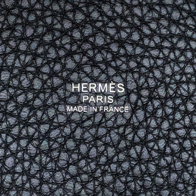 エルメス ハンドバッグ ピコタンロックPM ブラック/シルバー金具 トリヨンクレマンス G刻印 HERMES 黒