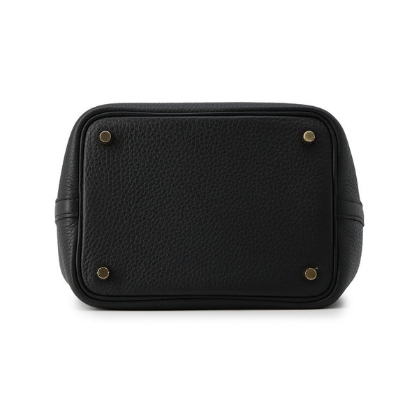 エルメス ハンドバッグ ピコタンロックPM ブラック/ゴールド金具 トリヨンクレマンス G刻印 HERMES 黒