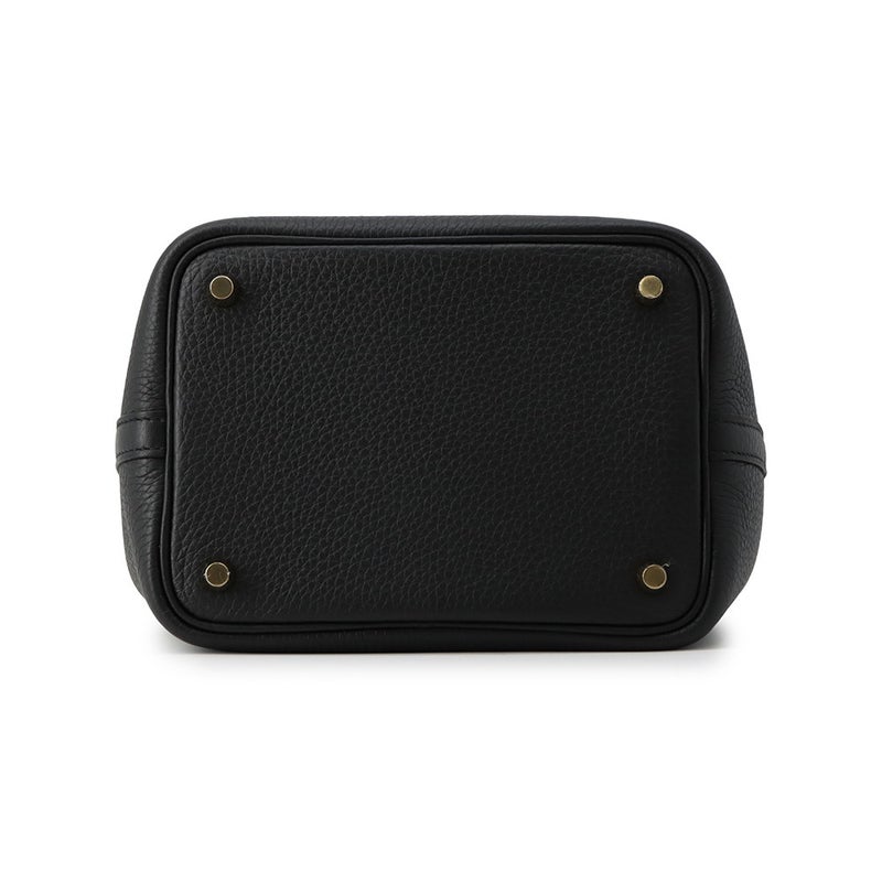 エルメス ハンドバッグ ピコタンロックPM ブラック/ゴールド金具 トリヨンクレマンス G刻印 HERMES 黒