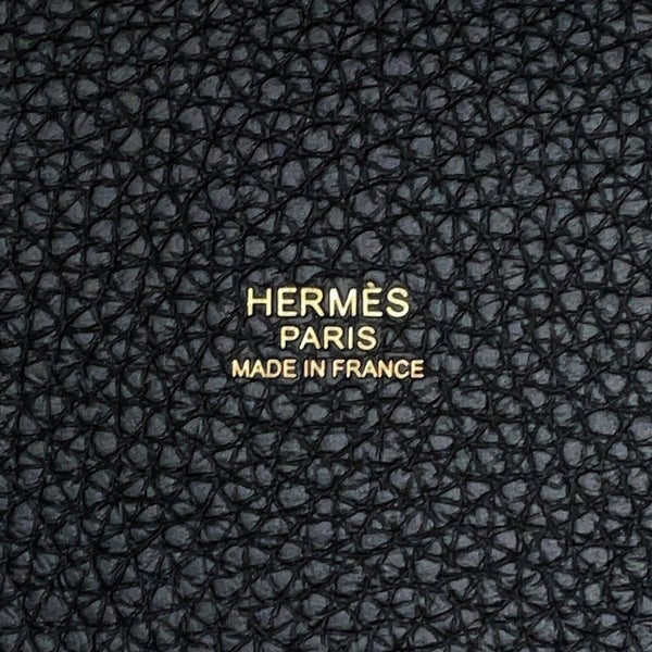 エルメス ハンドバッグ ピコタンロックPM ブラック/ゴールド金具 トリヨンクレマンス G刻印 HERMES 黒