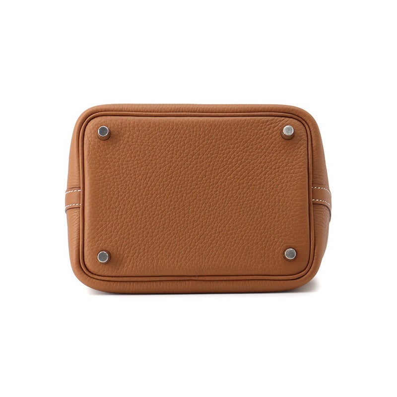 エルメス ハンドバッグ ピコタンロックPM ゴールド/シルバー金具 トリヨンクレマンス G刻印 HERMES