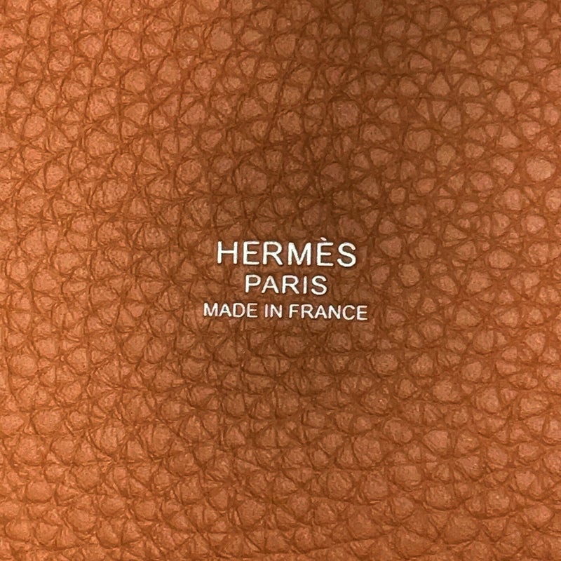 エルメス ハンドバッグ ピコタンロックPM ゴールド/シルバー金具 トリヨンクレマンス G刻印 HERMES