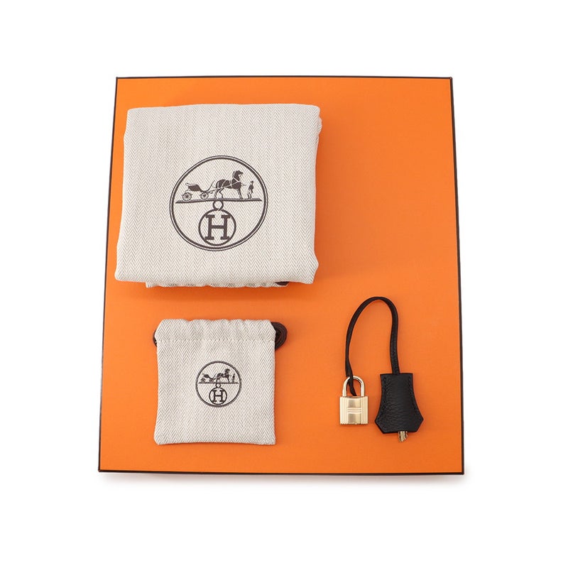 エルメス バーキン25 ブラック/シャンパンゴールド金具 トゴ K刻印 HERMES Birkin ハンドバッグ 黒