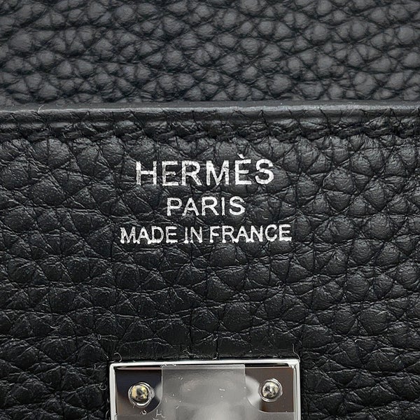 エルメス バーキン25 ブラック/シルバー金具 トゴ G刻印 HERMES Birkin ハンドバッグ 黒