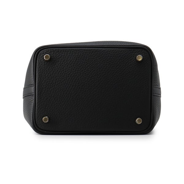 エルメス ハンドバッグ ピコタンロックPM ブラック/ゴールド金具 トリヨンクレマンス G刻印 HERMES 黒