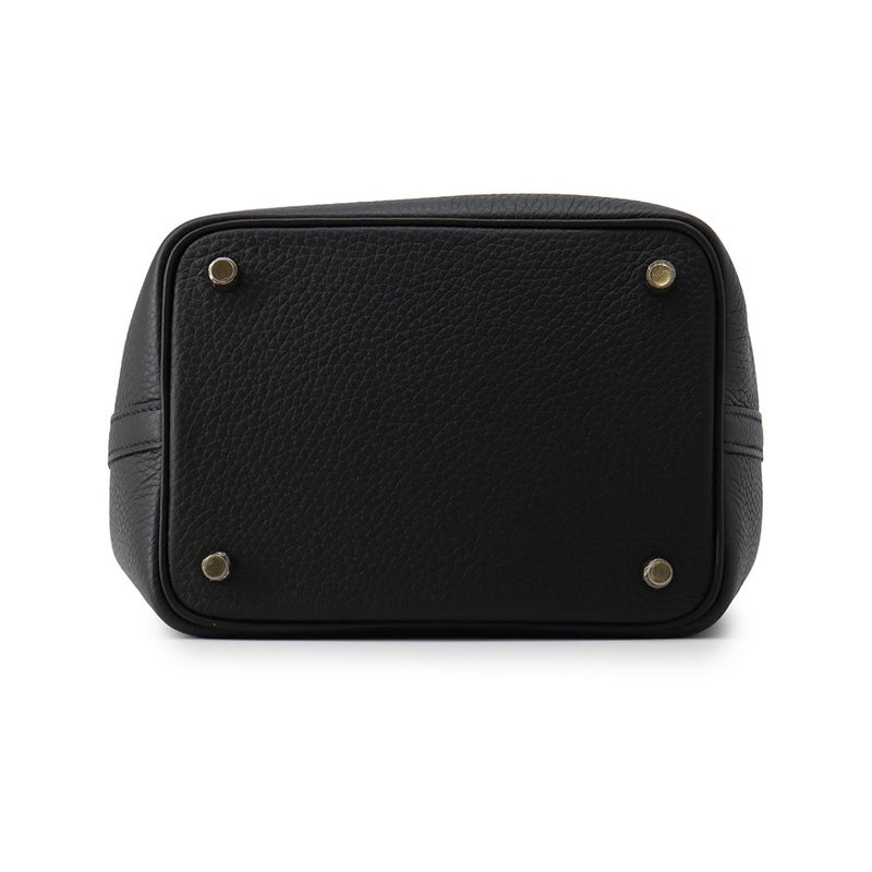 エルメス ハンドバッグ ピコタンロックPM ブラック/ゴールド金具 トリヨンクレマンス G刻印 HERMES 黒