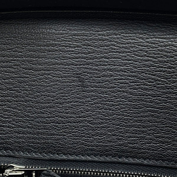 エルメス バーキン25 ブラック/シルバー金具 トゴ Y刻印 HERMES Birkin ハンドバッグ 黒