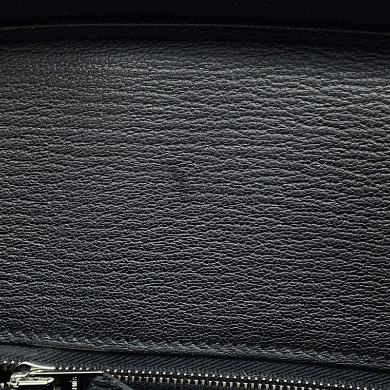 エルメス バーキン25 ブラック/シルバー金具 トゴ Y刻印 HERMES Birkin ハンドバッグ 黒