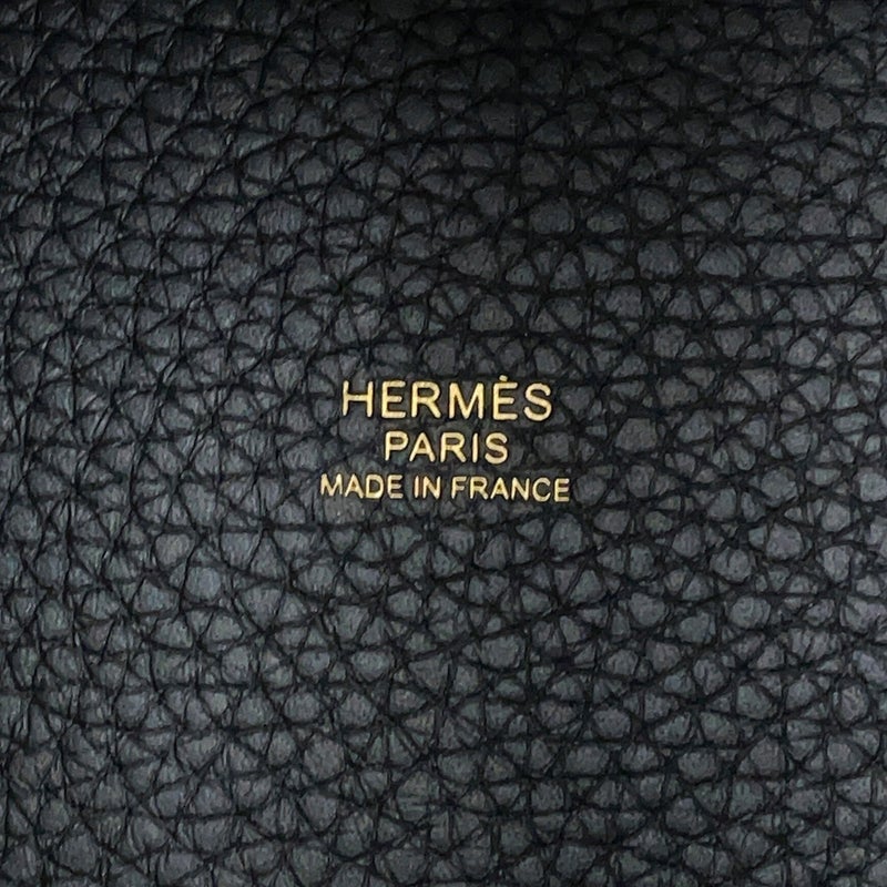エルメス ハンドバッグ ピコタンロックPM ブラック/ゴールド金具 トリヨンクレマンス G刻印 HERMES 黒