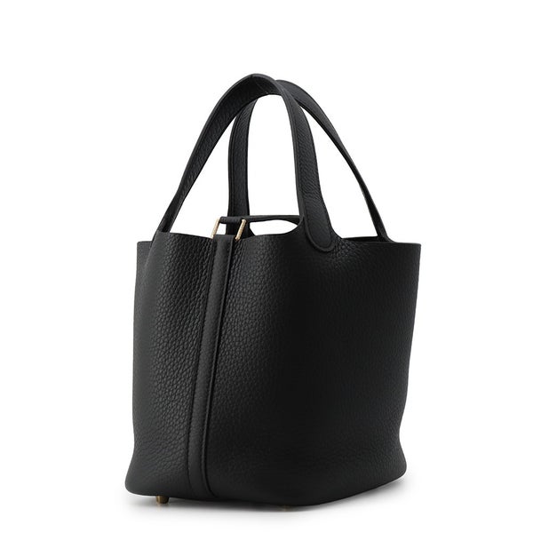 エルメス ハンドバッグ ピコタンロックPM ブラック/ゴールド金具 トリヨンクレマンス G刻印 HERMES 黒