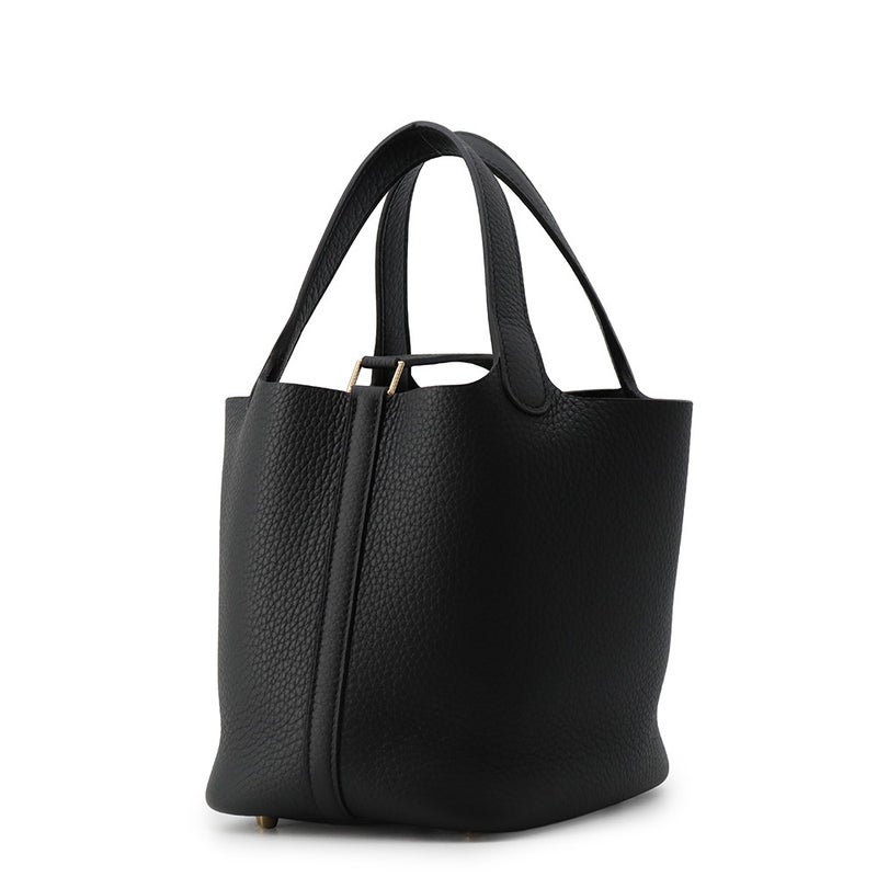 エルメス ハンドバッグ ピコタンロックPM ブラック/ゴールド金具 トリヨンクレマンス G刻印 HERMES 黒
