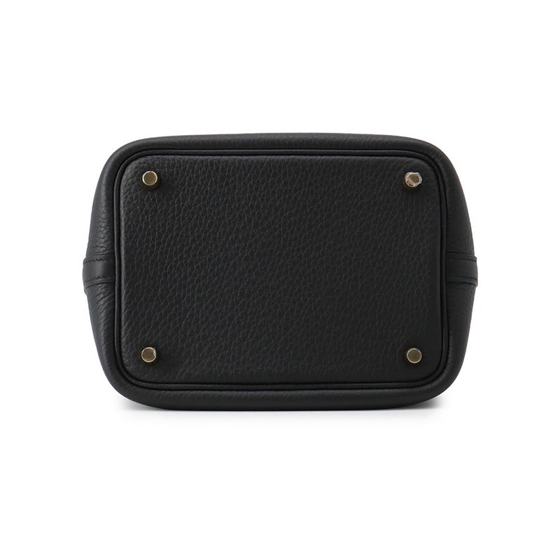 エルメス ハンドバッグ ピコタンロックPM ブラック/ゴールド金具 トリヨンクレマンス G刻印 HERMES 黒
