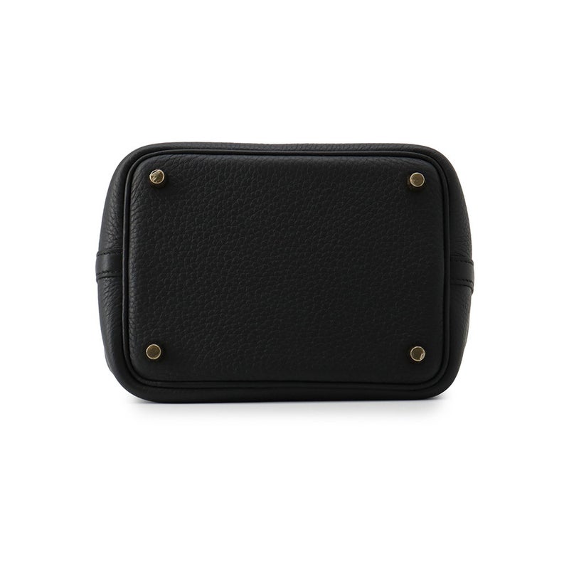 エルメス ハンドバッグ ピコタンロックPM ブラック/ゴールド金具 トリヨンクレマンス G刻印 HERMES 黒
