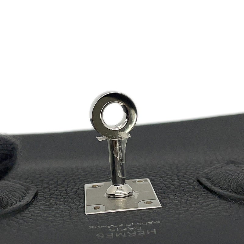 エルメス バーキン25 ブラック/シルバー金具 トゴ K刻印 HERMES Birkin ハンドバッグ 黒