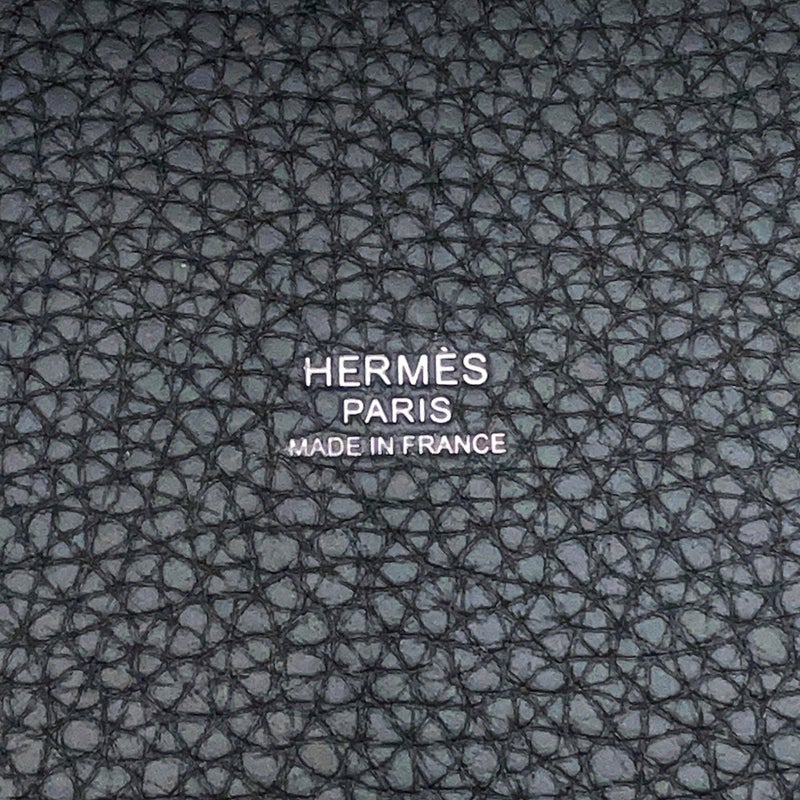 エルメス ハンドバッグ ピコタンロックPM ブラック/シルバー金具 トリヨンクレマンス G刻印 HERMES 黒