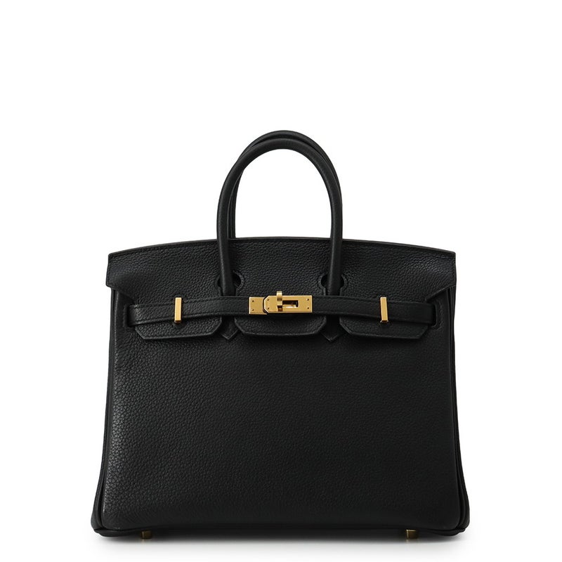 エルメス バーキン25 ブラック/ゴールド金具 トゴ C刻印 HERMES Birkin ハンドバッグ 黒