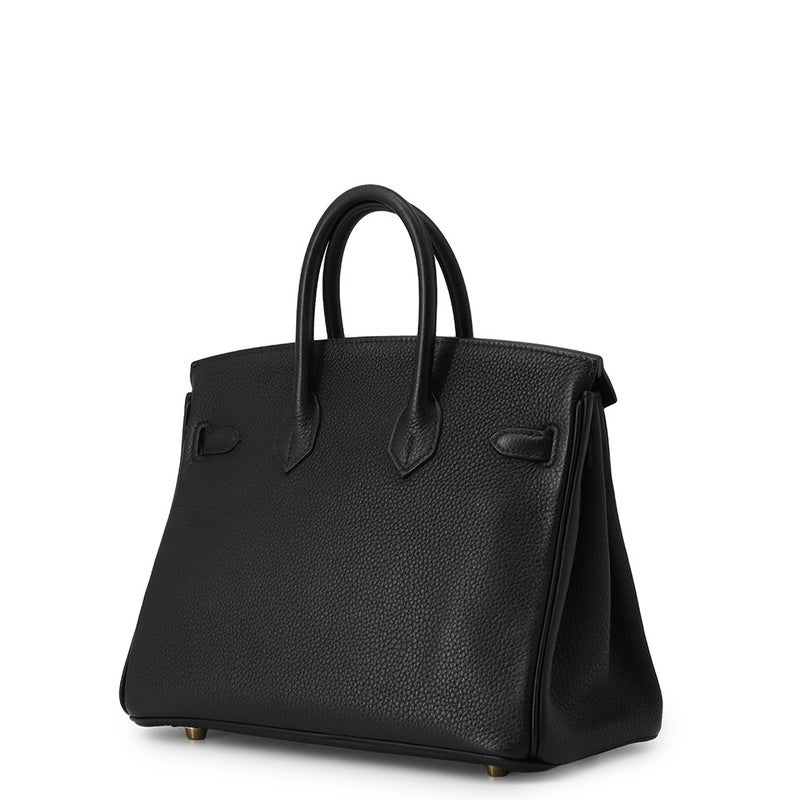 エルメス バーキン25 ブラック/ゴールド金具 トゴ C刻印 HERMES Birkin ハンドバッグ 黒