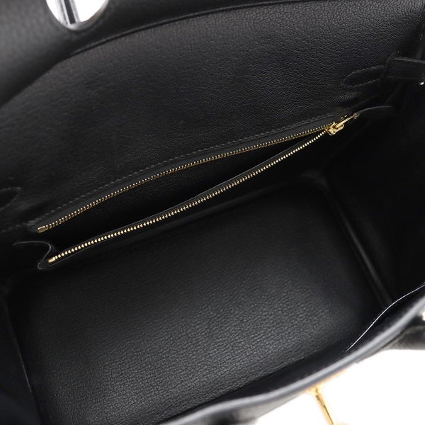 エルメス バーキン25 ブラック/ゴールド金具 トゴ C刻印 HERMES Birkin ハンドバッグ 黒