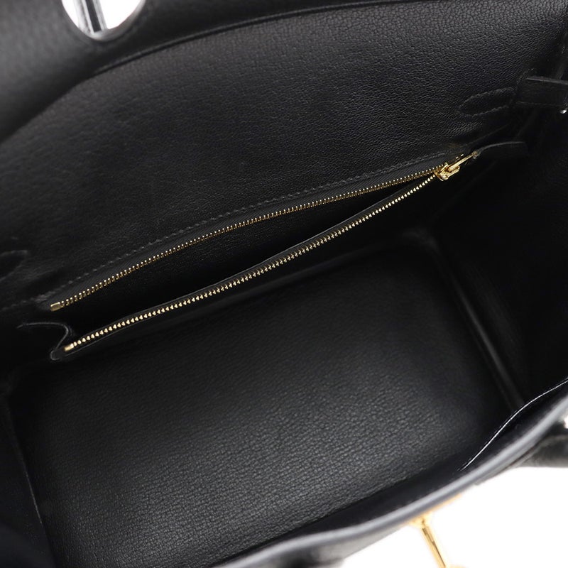 エルメス バーキン25 ブラック/ゴールド金具 トゴ C刻印 HERMES Birkin ハンドバッグ 黒