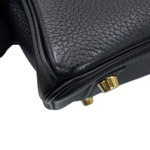 エルメス バーキン25 ブラック/ゴールド金具 トゴ C刻印 HERMES Birkin ハンドバッグ 黒