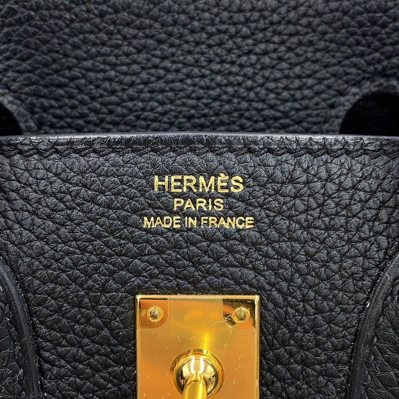 エルメス バーキン25 ブラック/ゴールド金具 トゴ C刻印 HERMES Birkin ハンドバッグ 黒