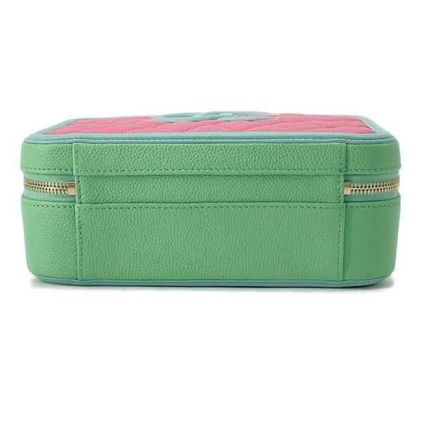 シャネル チェーンショルダーバッグ CCフィリグリー バニティバッグ キャビアスキン A93343 CHANEL ヴァニティ