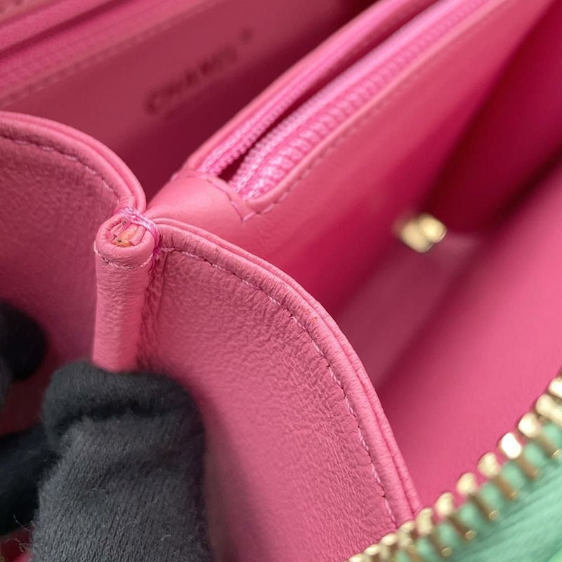 シャネル チェーンショルダーバッグ CCフィリグリー バニティバッグ キャビアスキン A93343 CHANEL ヴァニティ