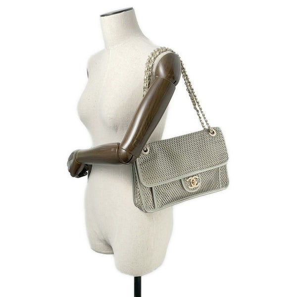 シャネル チェーンショルダーバッグ フレンチリビエラ パンチング CHANEL バッグ