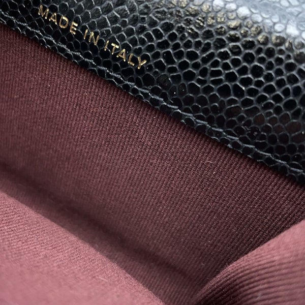 シャネル カードケース マトラッセ クラシックカードケース ココマーク キャビアスキン AP0214 CHANEL 名刺入れ 黒