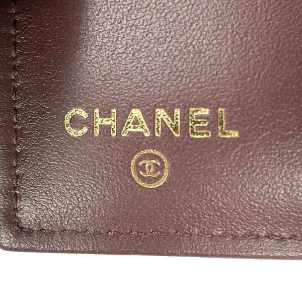 シャネル 三つ折り財布 マトラッセ ココマーク クラシック スモール フラップ ウォレット AP0230 CHANEL 黒