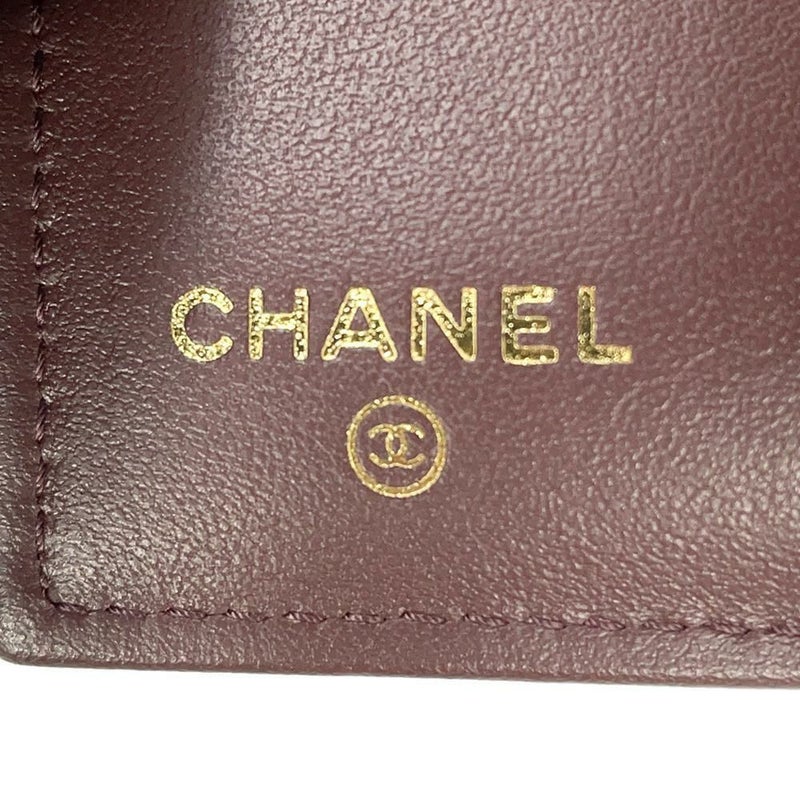 シャネル 三つ折り財布 マトラッセ ココマーク クラシック スモール フラップ ウォレット AP0230 CHANEL 黒