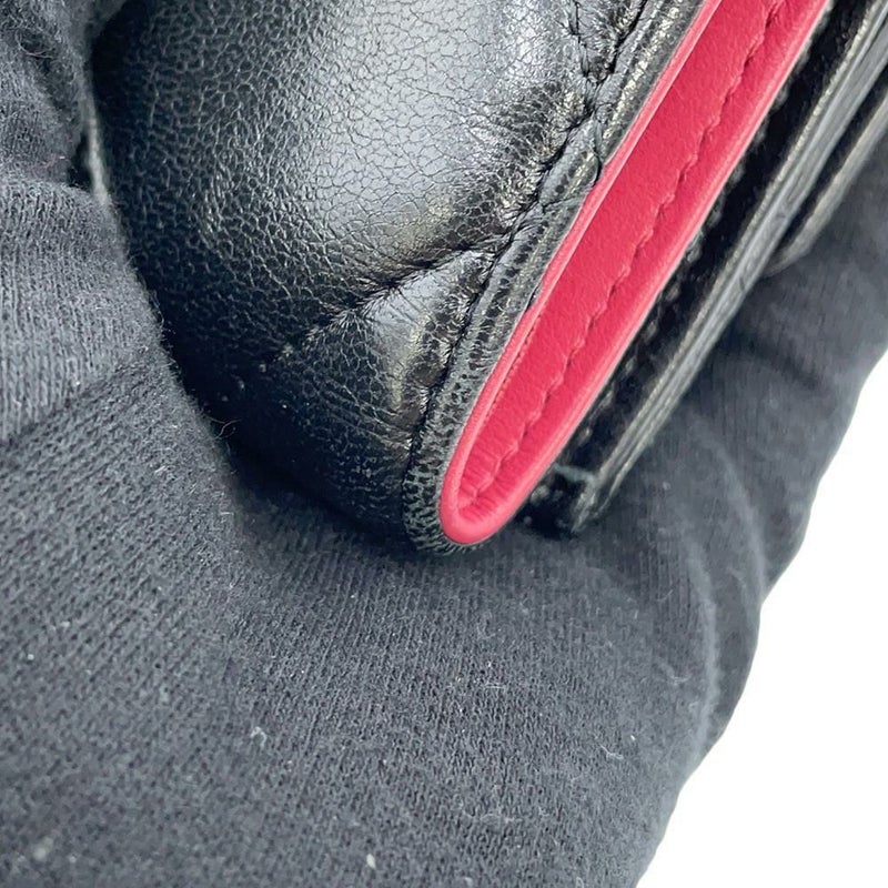 シャネル 三つ折り財布 キルティング ココマーク シャネル19 スモール フラップ ウォレット ラムスキン AP1789 CHANEL 黒