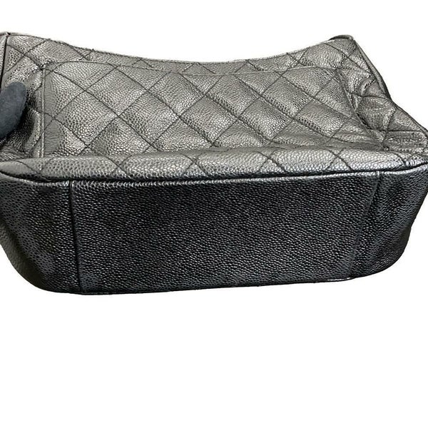 シャネル チェーンショルダーバッグ マトラッセ ココマーク キャビアスキン A20993 CHANEL バッグ ワンショルダー 黒