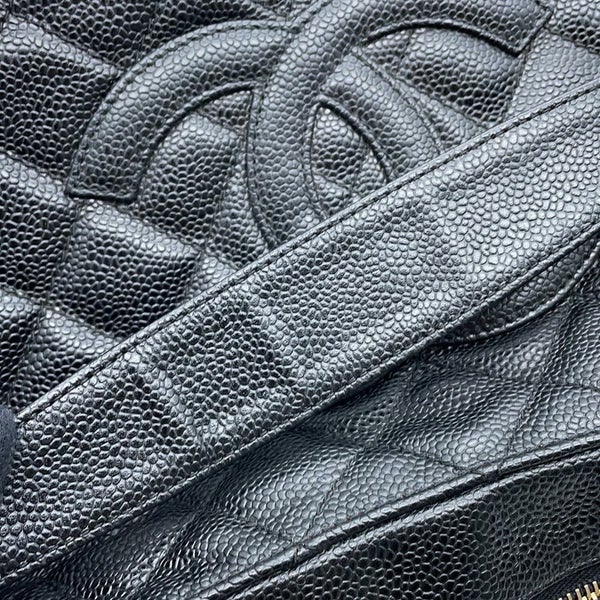 シャネル チェーンショルダーバッグ マトラッセ ココマーク キャビアスキン A20993 CHANEL バッグ ワンショルダー 黒