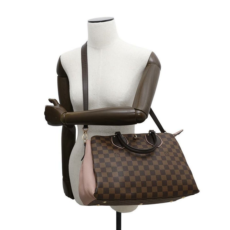 ルイヴィトン ハンドバッグ ダミエ・エベヌ ノルマンディー N41488 LOUIS VUITTON 2way ピンク