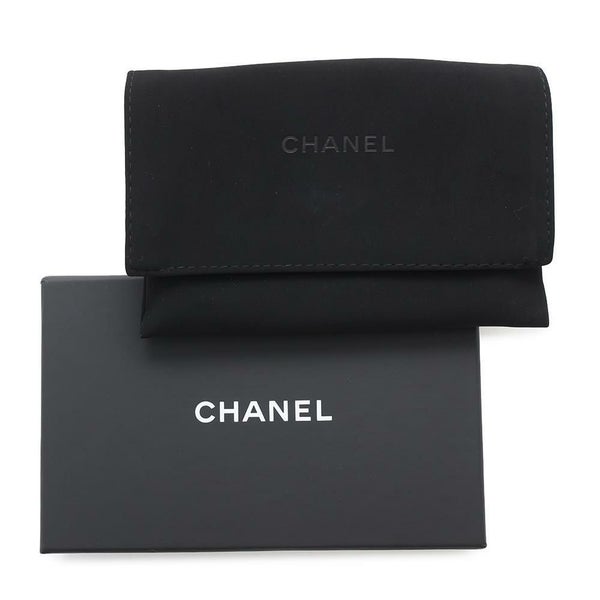 シャネル 三つ折り財布 マトラッセ ココマーク コンパクトウォレット キャビアスキン AP4084 CHANEL 財布 黒